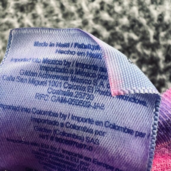 St Augustine Alligator Farm Mens Shirt 3XL Purple Pink Tie Dye Peace Love Gators - Picture 6 of 10